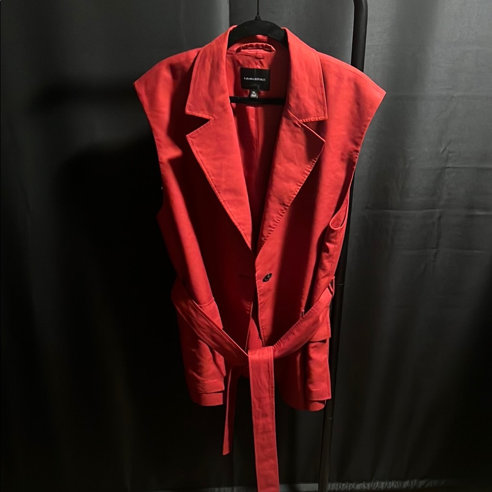 Banana Republic Red Sleeveless Vest